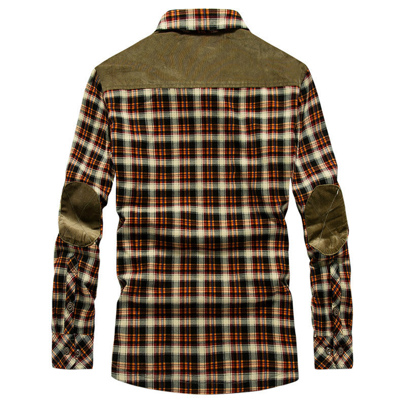 Herren Flanellhemd Kuschelig Fleece Innenfutter Praktisch