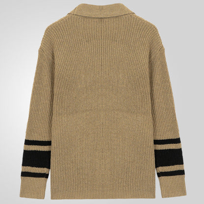 Herren Cardigan Grobstrick Modern mit Taschen
