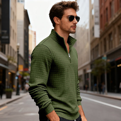 Sportlicher Herren Pullover Reißverschluss Modern