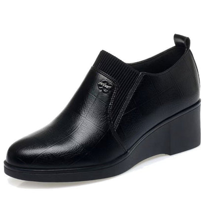 Damen Stiefeletten Wedge Komfortabel Elegant Elastisch