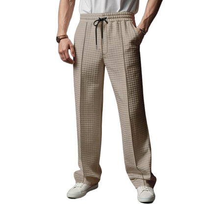 Herren Sporthose elastisch Rautenmuster Stretch