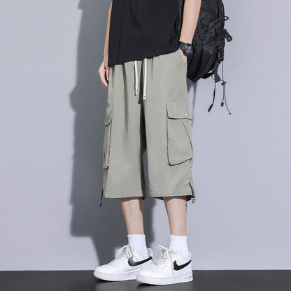 Herren Cargo Shorts Bequem Vieltaschen Verstellbar