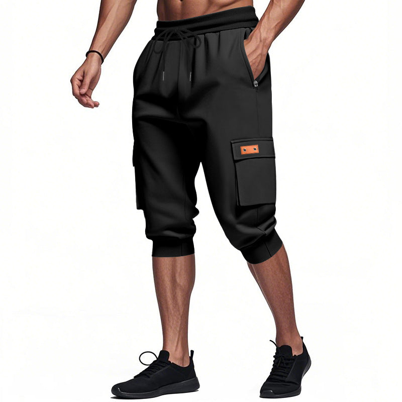 Herren modische Cargo-Shorts mit praktischen Seitentaschen und elastischem Bund BerlinGlamour.