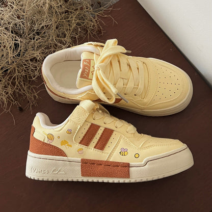 Damen Sneaker Trendy Lustige Motive Mode Schuhe - BerlinGlamour