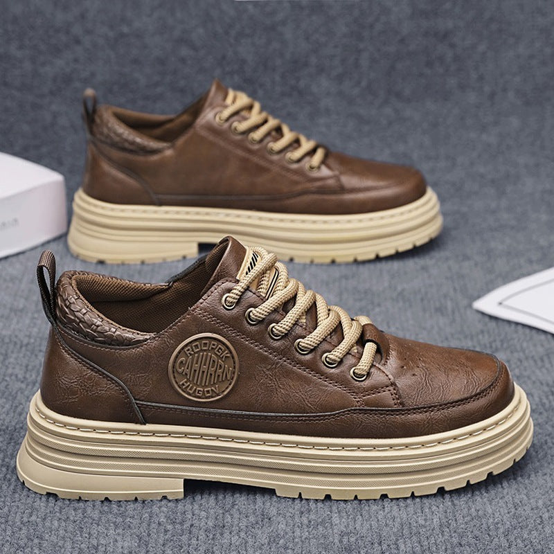 Damen Leder Sneaker Bequem Rutschfest Atmungsaktiv - BerlinGlamour