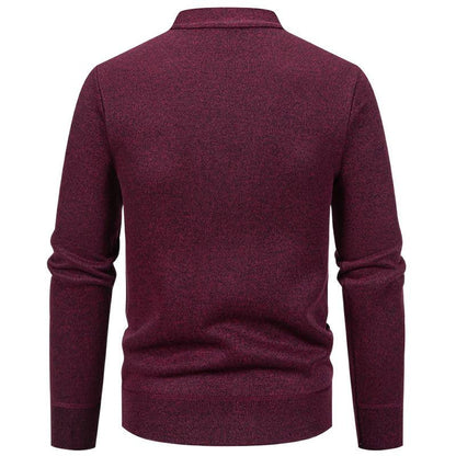 Herren Strickjacke Strukturiert Knopfverschluss Modern