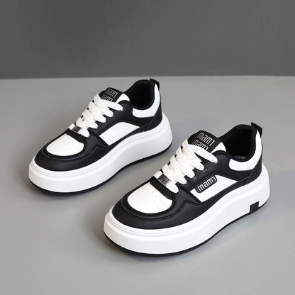 Damen Plateau Sneaker Trendig Bequem mit Dämpfung