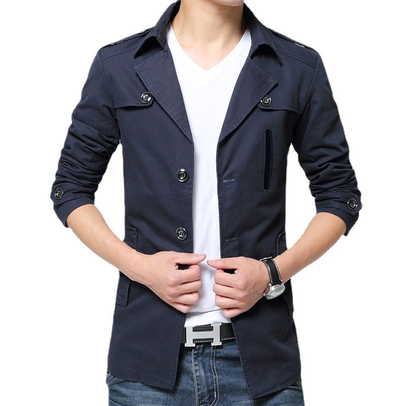 Herren Leinenjacke Modern Slim Fit Sommer