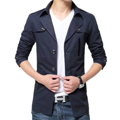 Herren Leinenjacke Modern Slim Fit Sommer