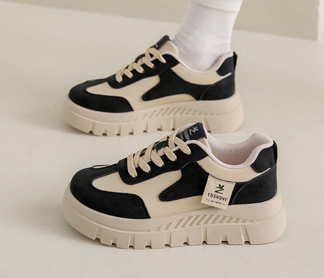 Damen Sneaker Plateau Sportlich Bequem Robust