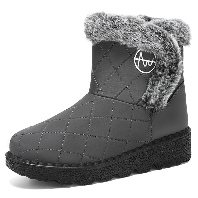 Damen Winterstiefel Thermo mit weichem Fellkragen Warm