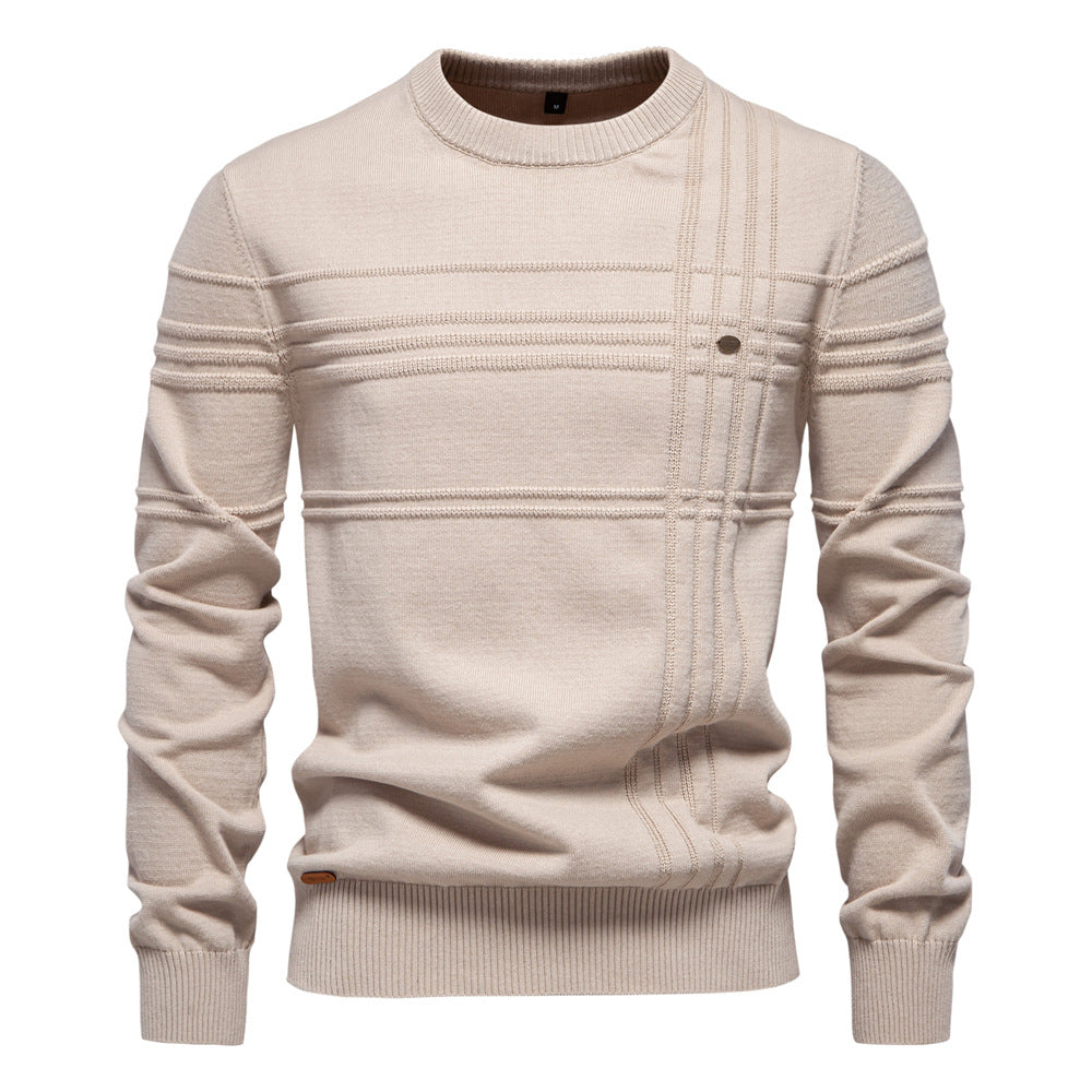 Herren Strickpullover Modern Komfortpassform Großes Design - BerlinGlamour