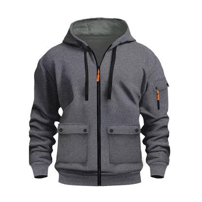Herren Winterjacke Funktionell Mit Taschen Kapuze