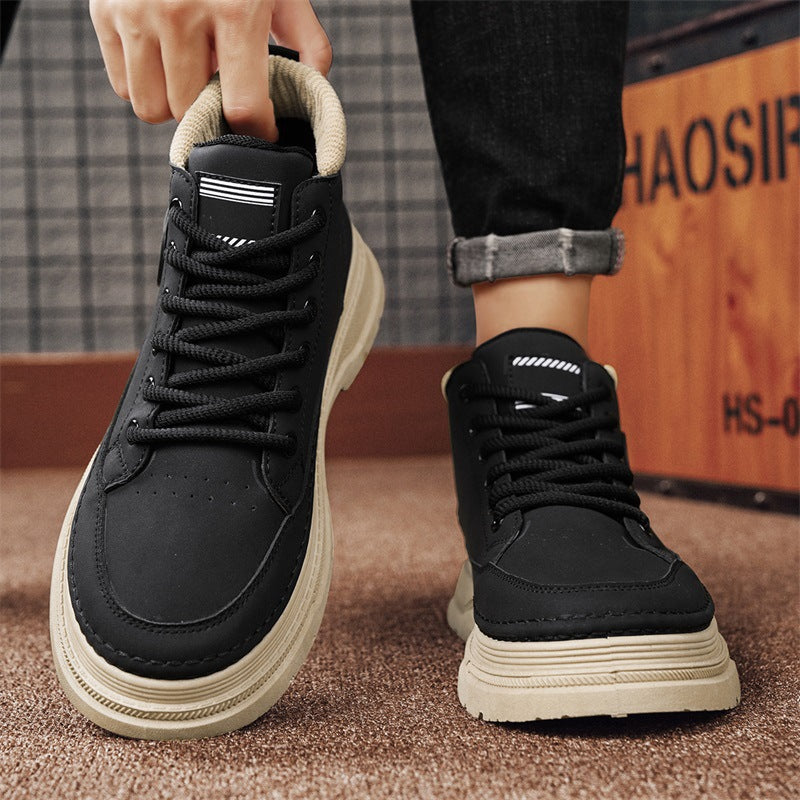 Damen Sneaker Hoch Frauen Sneaker Mit gepolsterter Knöchelpartie