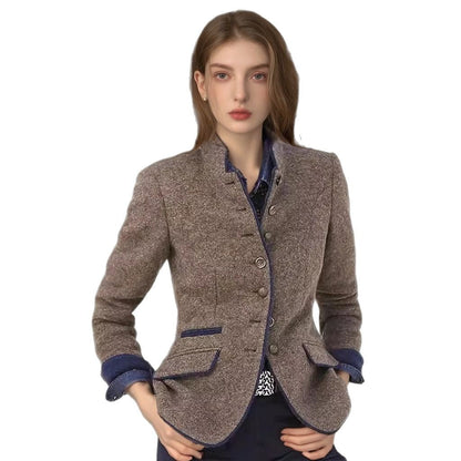 Elegante Damen Blazerjacke Mit Knöpfen und Taschen