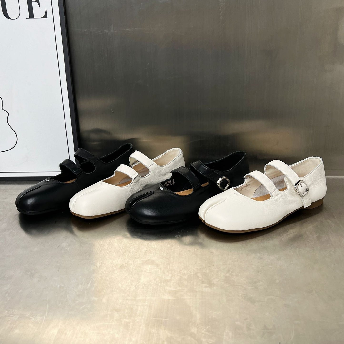 Damen Ballerinas Bequem Anatomisch Modern