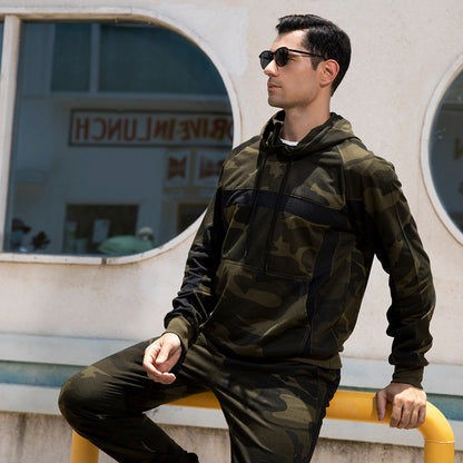 Militär Camouflage Hoodie Jogginghose Set Herren