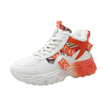 Damen Sneaker High-Top Sportschuhe Weich Bequem