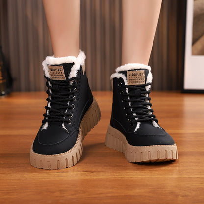 Damen Winterstiefel Warm Isoliert Trittstabiler Schnee Stiefel