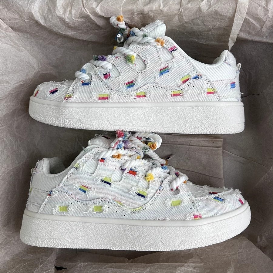 Damen Sneaker Bunt Trendig Sportlich
