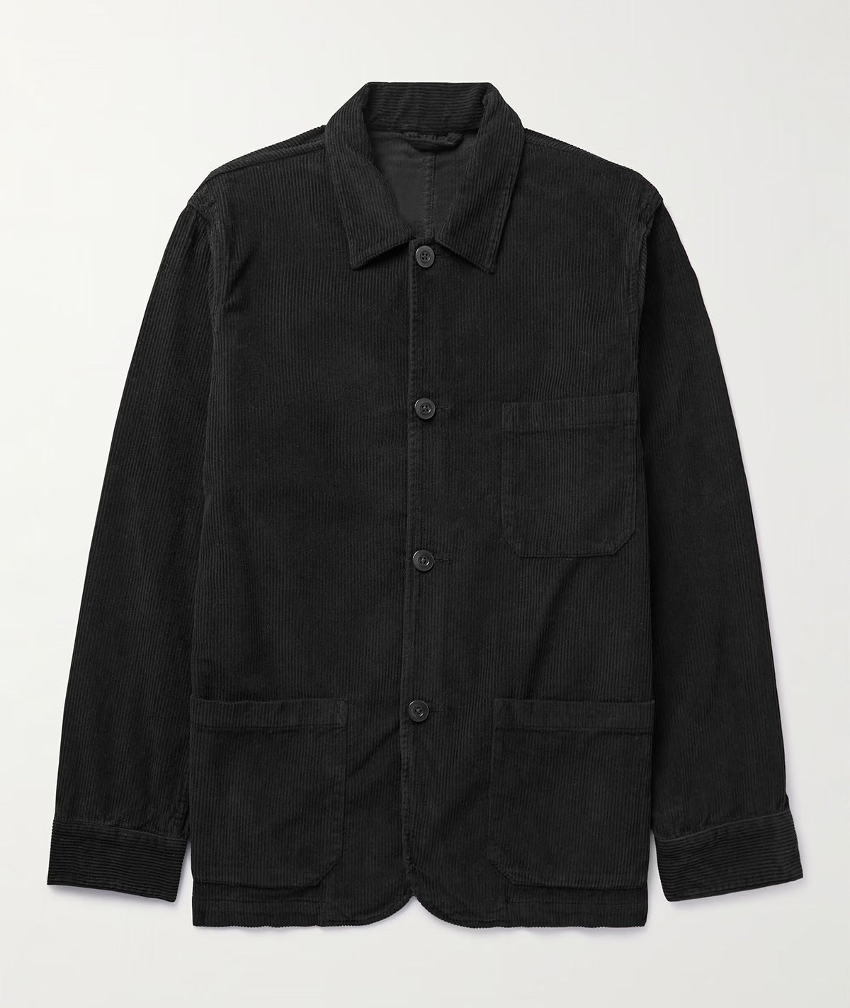 Herren Cordjacke Lässig mit Taschen Braun Modern