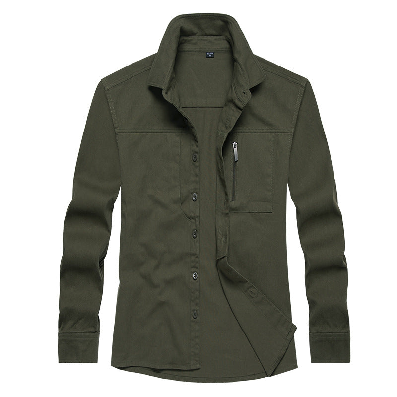 Herren Langarmshirt Modern mit Taschen Berlin Style