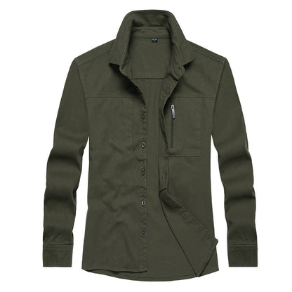 Herren Langarmshirt Modern mit Taschen Berlin Style