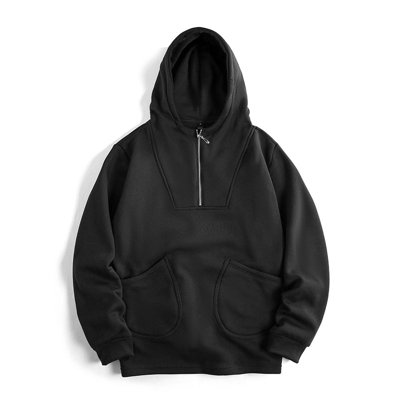 Herren Kapuzenpullover Modern Komfortabel Reißverschluss