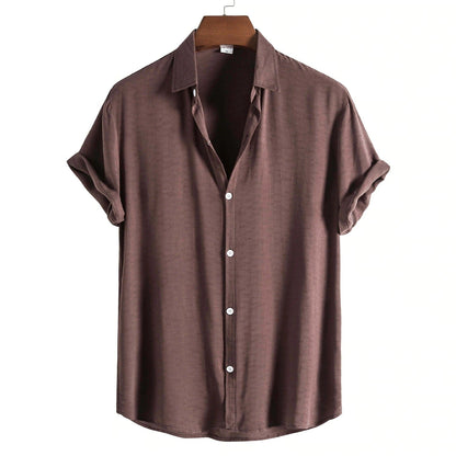 Herren Kurzarmhemd Slim Fit Elegant Modern - BerlinGlamour