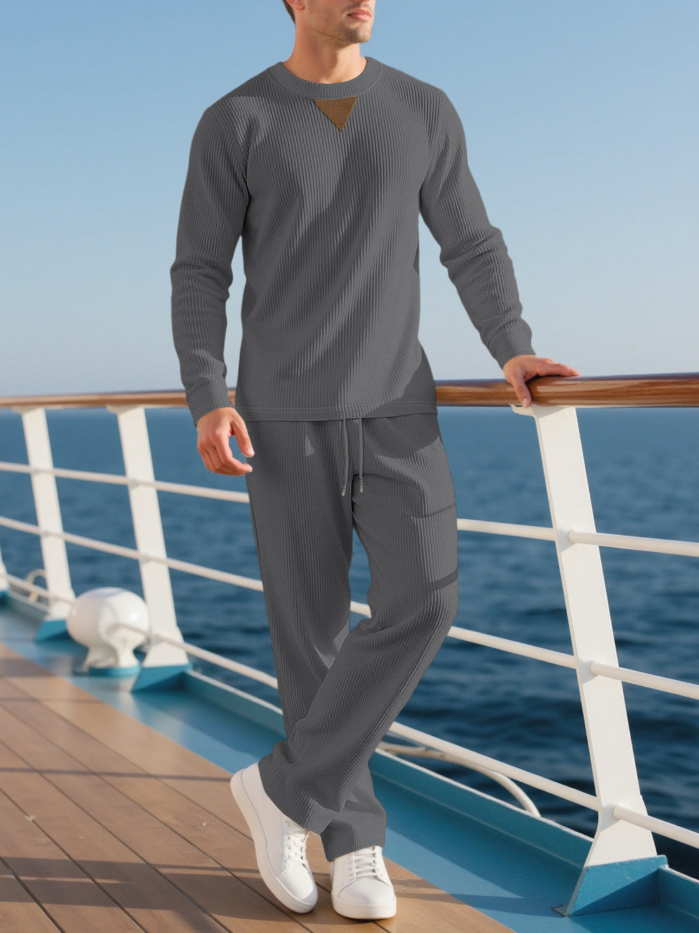 Herren Langarm-Set Modern mit Struktur und Style