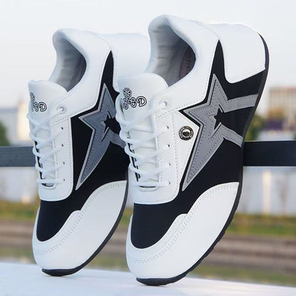 Damen Sneaker Sportlich Flexibel Laufsohle Schwarz