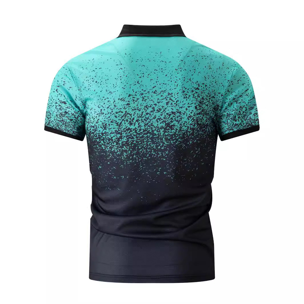 Herren Poloshirt Farbverlauf Modern Berlin Style