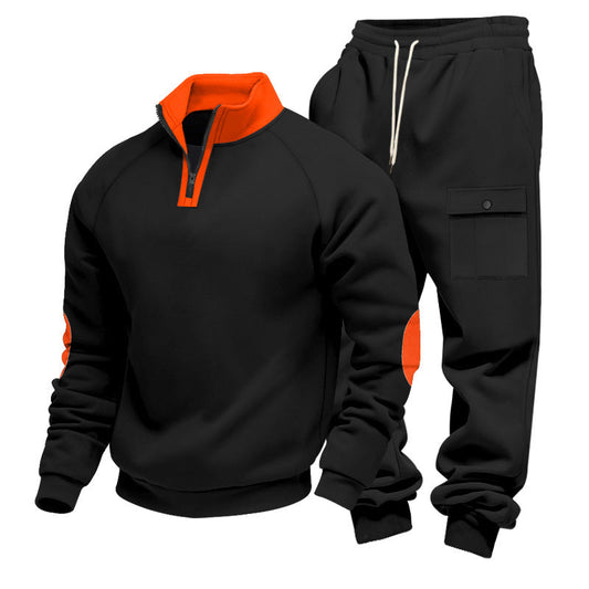 Herren Sportanzug Stehkragen Modern Funktionsbekleidung - BerlinGlamour