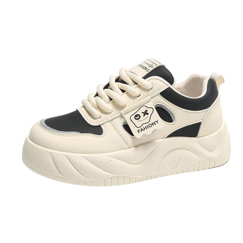 Damen Sneaker Sportlich Chunky Atmungsaktiv Weite Passform