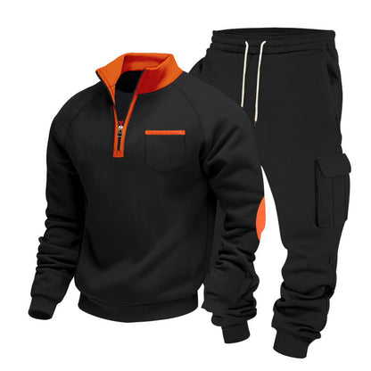 Herren Sportanzug Freizeitanzug Modern mit Taschen