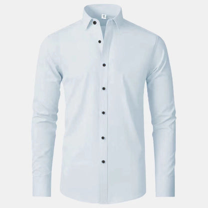 Herren Langarmhemd Slim Fit Elegantes Berlin Style