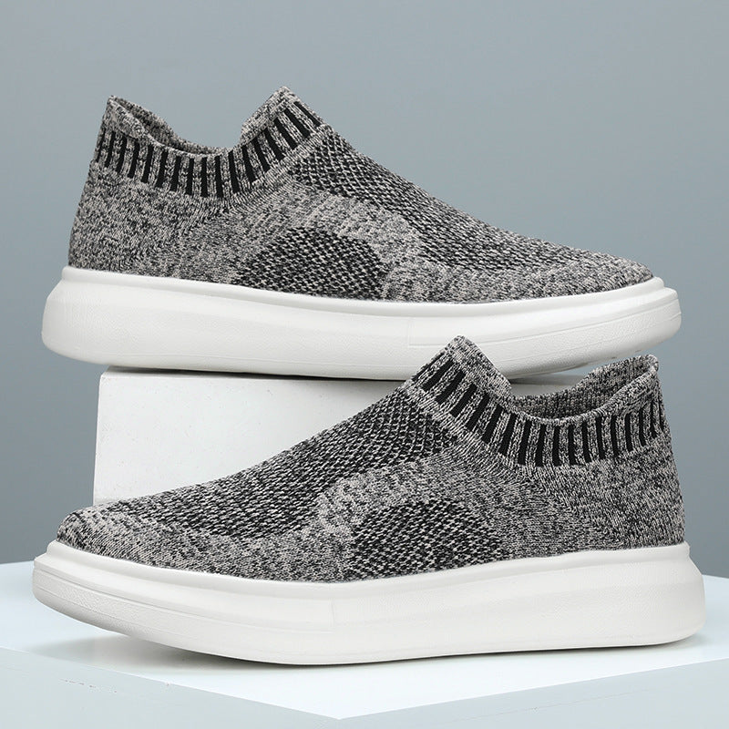 Damen Sneaker Strick Schuhe Flexibel Rutschfest