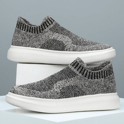 Damen Sneaker Strick Schuhe Flexibel Rutschfest