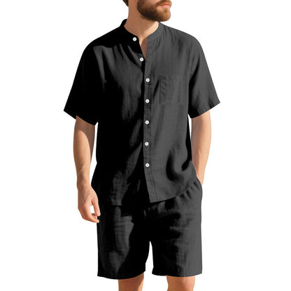 Herren Kurzarm-Set Atmungsaktiv Stretch Sportlich