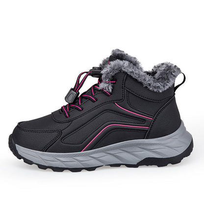 Damen Winterstiefel Warm Rutschfest Schnellverschluss