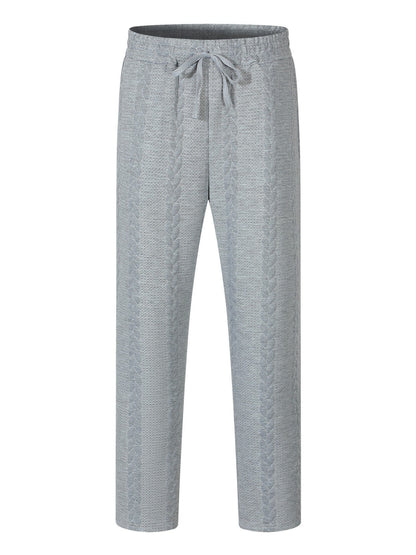 Herren Jogginghose Stretch mit Kordelzug und Struktur Optik