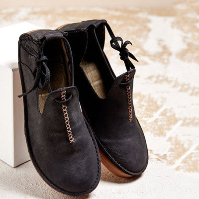 Damen Leder Schuhe Komfortabel Bequem