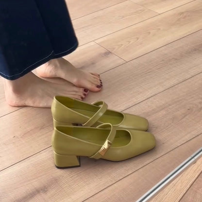 Damen Slingback Pumps mit Riemen und Blockabsatz Komfort Schuhe - BerlinGlamour