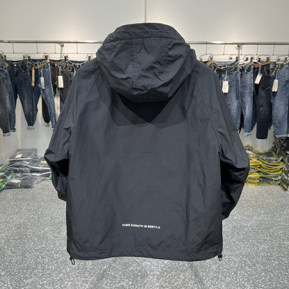 Herren Outdoor-Jacke Wasserabweisend Mit Kragen Praktisch