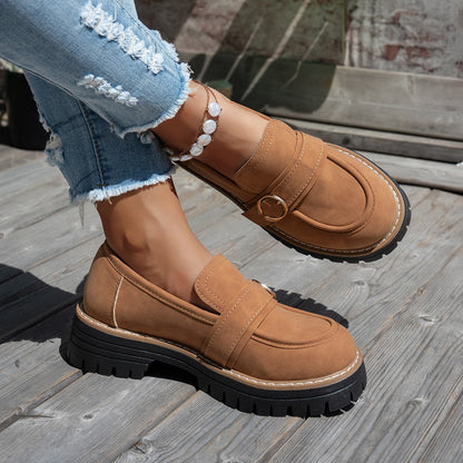 Damen Mokassinschuhe Elegantes Design Robust