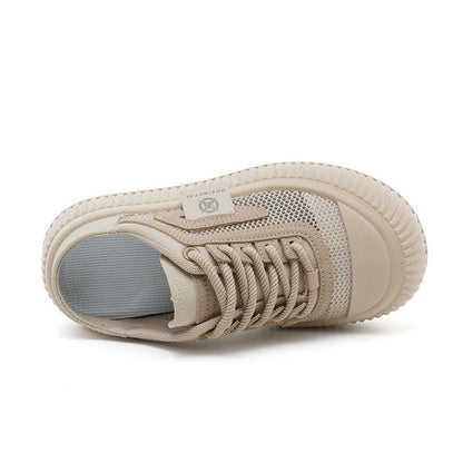 Damen Sneaker Lässig Atmungsaktiv Gummisohle Schwarz