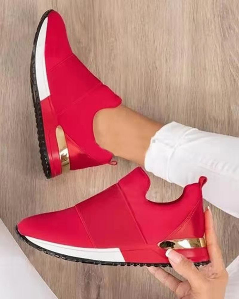 Damen Sneaker Sportlich Atmungsaktiv Mit Mesh-Oberfläche