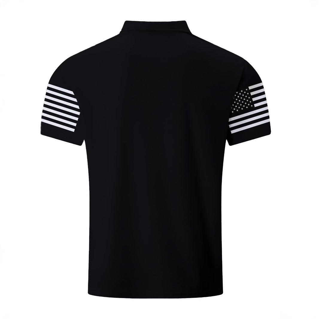Herren Poloshirt Berlin Grafik V-Ausschnitt Trendy