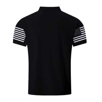 Herren Poloshirt Berlin Grafik V-Ausschnitt Trendy