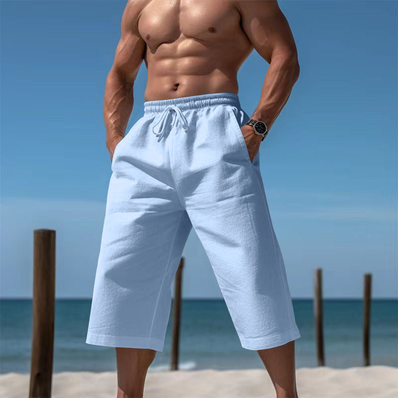 Herren Sommer-Shorts Bequem Elastisch Mit Taschen